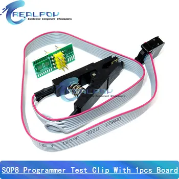 Programovací adaptér CH341A + adaptér SOIC8 + klip SOP8 s kabelem + 1,8V adaptér CH341A EEPROM Flash BIOS USB programátor ZIF adaptér 8 nejlepší prodej programátor EEPROM pro VAG - №8