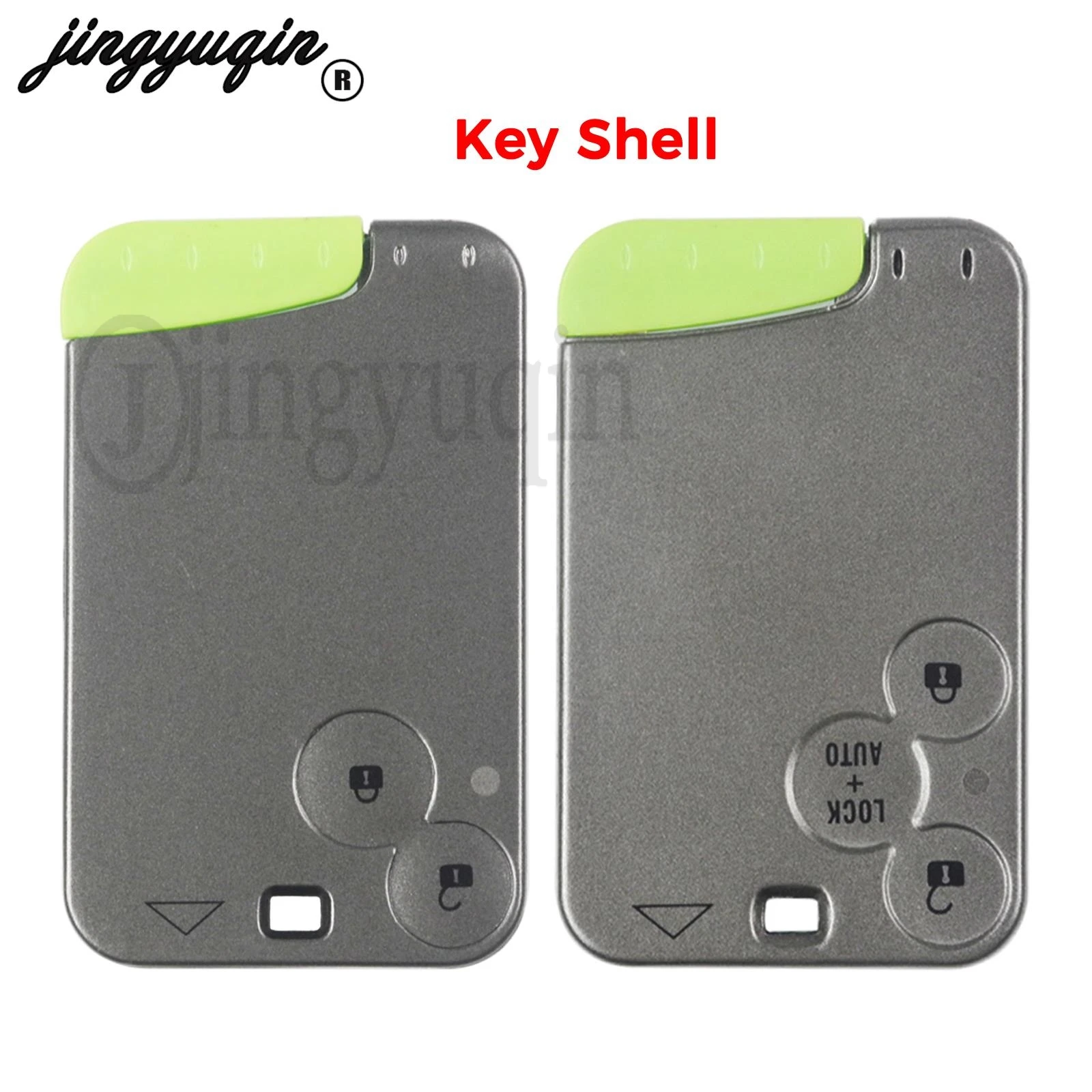 

jingyuqin 2 Buttons Remote Smart key Shell Case For Renault Laguna Espace Smart Card Car Cover Styling fob Replacement