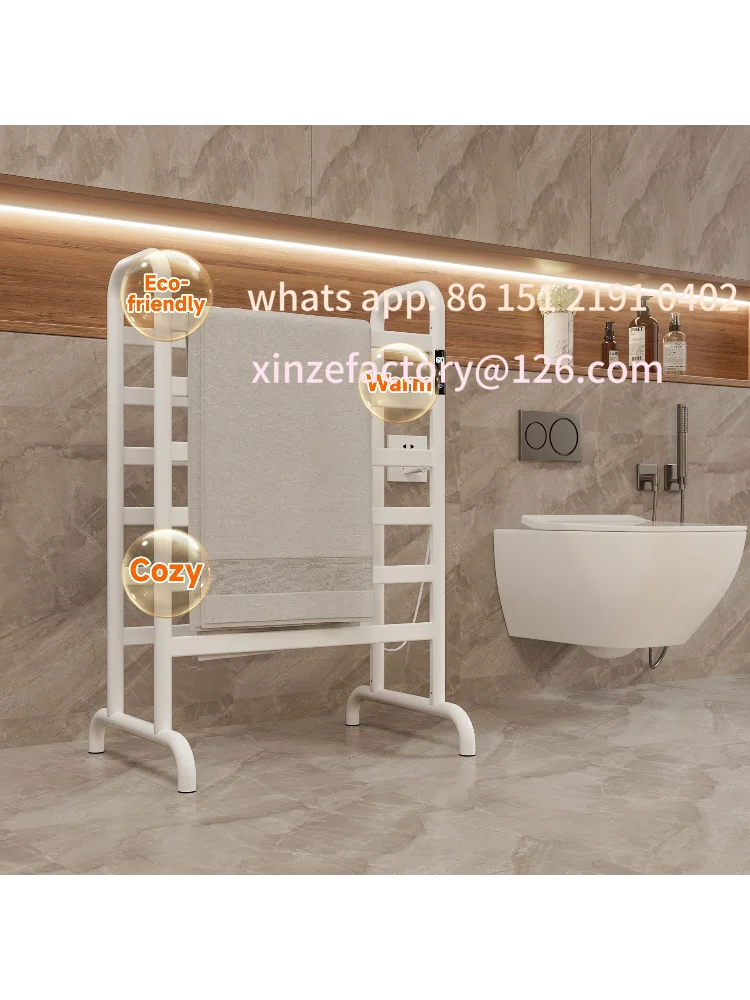 

Customizable bathroom electric towel rack drying rack floor towel rack US standard European standard plug touch screen control