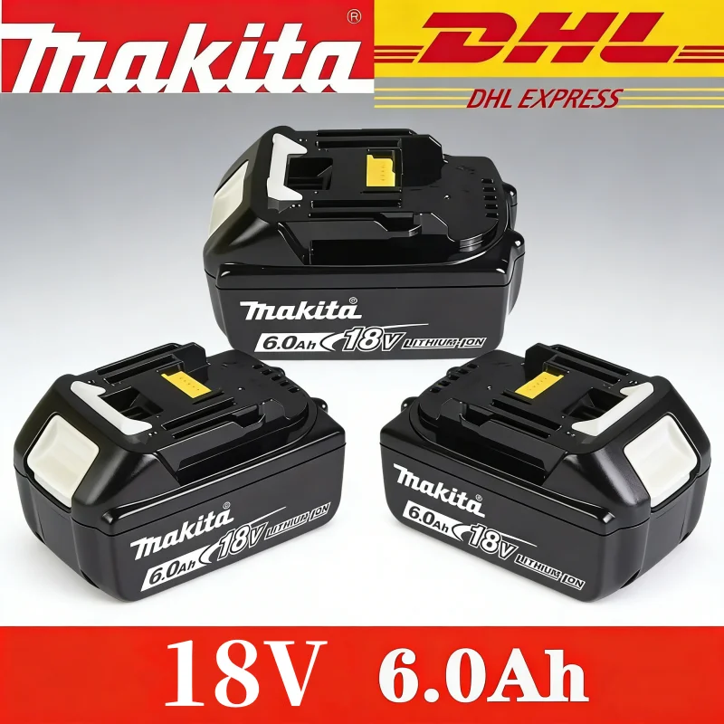 

Оригинальный аккумулятор Makita 18V, перезаряжаемый, для электроинструментов, сменный литий-ионный аккумулятор 6Ah, 1850 BL1860B 6ah