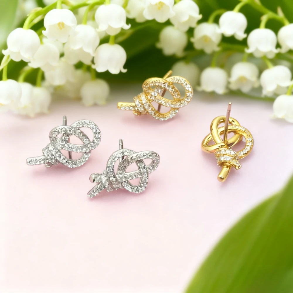 

Модные аксессуары 2025 года. Серьги уникального витого дизайна из чистого серебра, подарки на годовщину, роскошные ювелирные серьги,