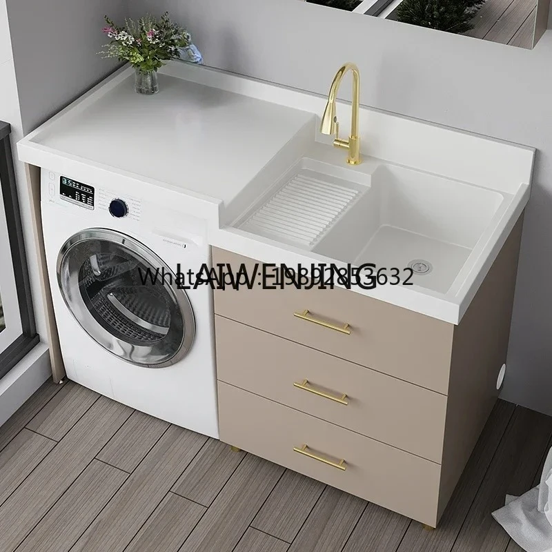 B1 custom corner-cutting balcony  integrated cabinet combination space aluminum