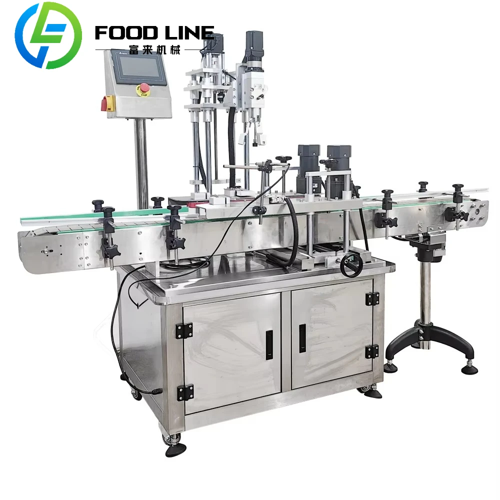 乳化液・ペースト状液体・果物・醤油工場向け全自動キャッピングマシン - 食品木製モーターポンプ（工場カスタマイズ対応）