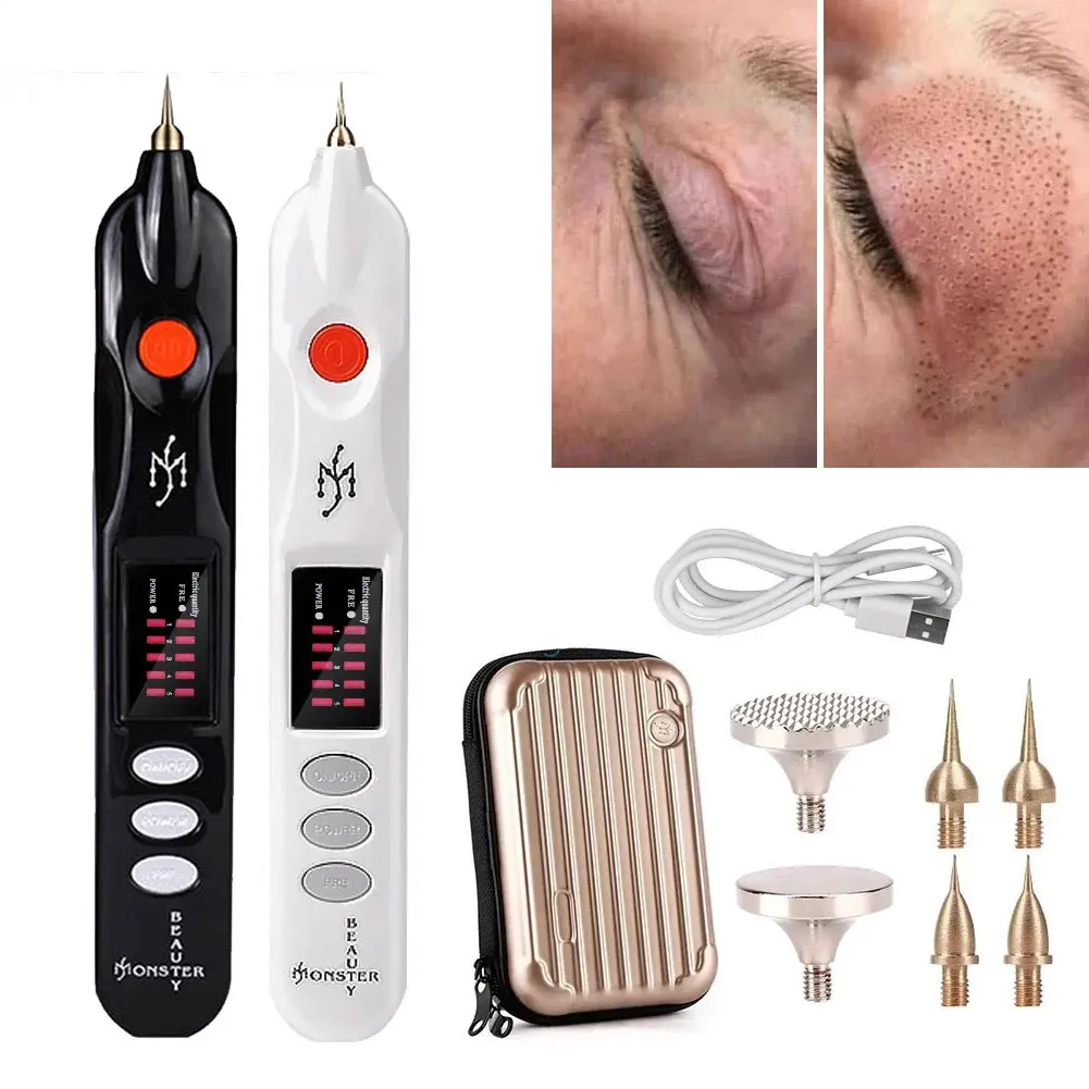 Penna al Plasma pigmento per macchie scure professionale rimuovi talpa Tattoo Wart Eye Lifting con sostituire l\'ago a testa tonda Fine