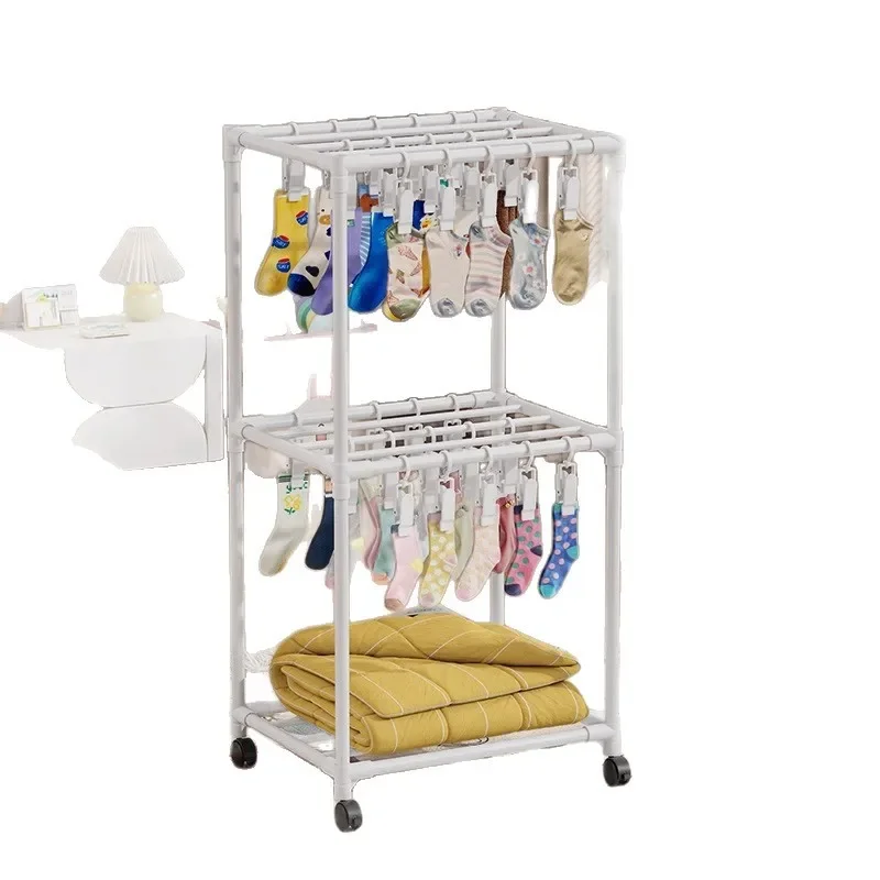 

Artifact underwear multi-functional balcony floor drying rack baby baby saliva towel drying rack simple