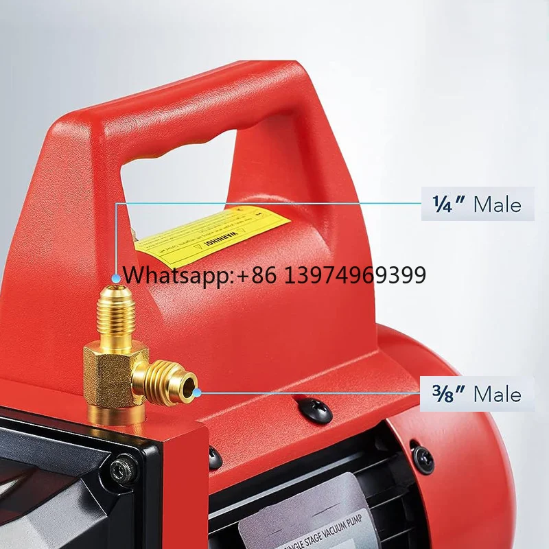 4.5cfm Single-stage 110V/60Hz Rotary Vane Vacuum Pump for HVAC Systems Automotive and Household Air Conditioning Maintenance