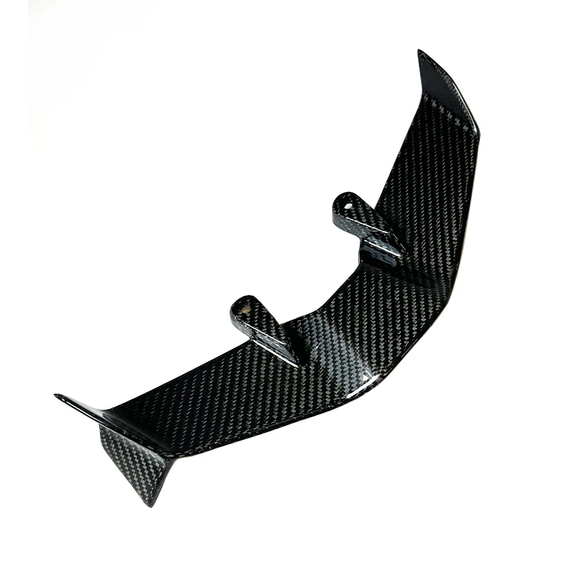 Carbon Fiber Motorcycle Exposed Front Spoiler Winglet Aerodynamic GP Wing Kit Spoiler New Suitable for Triumph Street Triple 765 5