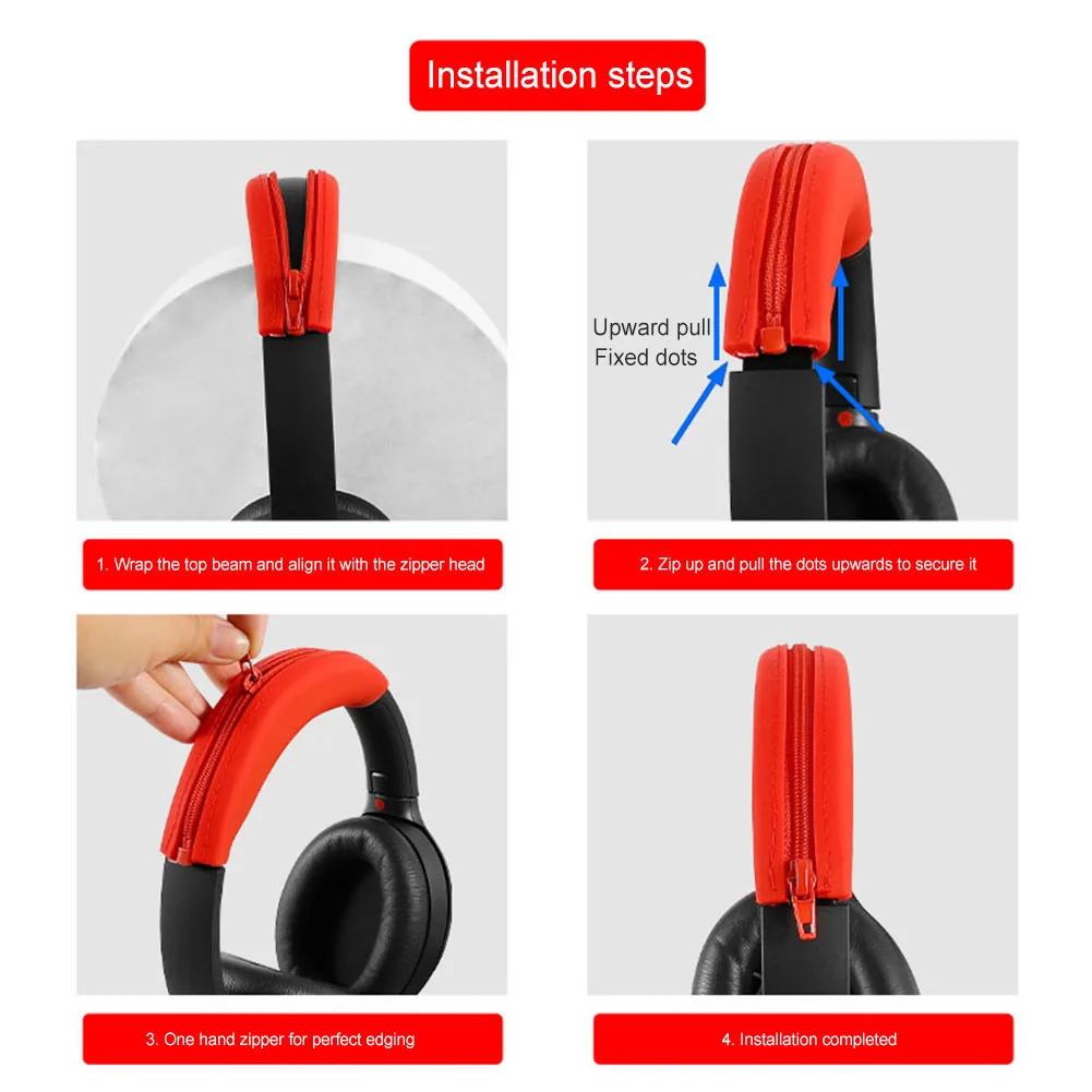 Silicone Earphone Protector Soft Ear Pads Headbeam Cover Anti-Scratch Headphone Case for Sony ULT WEAR WH-ULT900N/WH-1000XM3/XM4 view 4