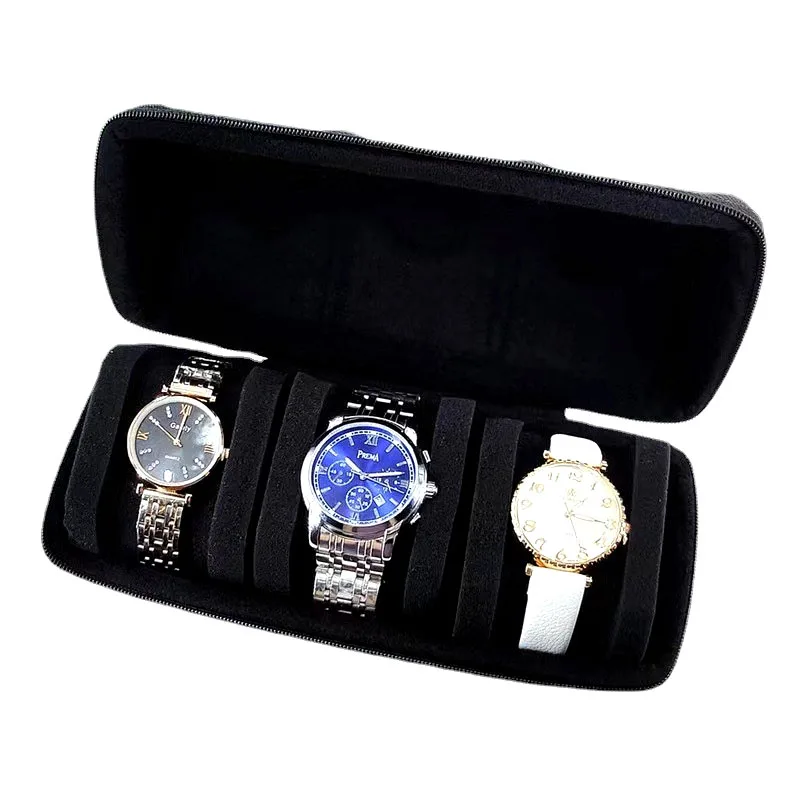 EVA Mechanical Watch Storage Organizer Small Portable Travel Watch Organizer Storage Box Shockproof 3 Slot Waterproof Packing