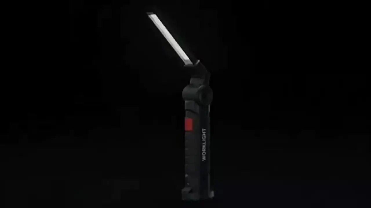 Portable COB LED Work Light USB Rechargeable LED Flashlight Inspection Lamp With Magnetic Hook Power Bank 18650 Battery Torch