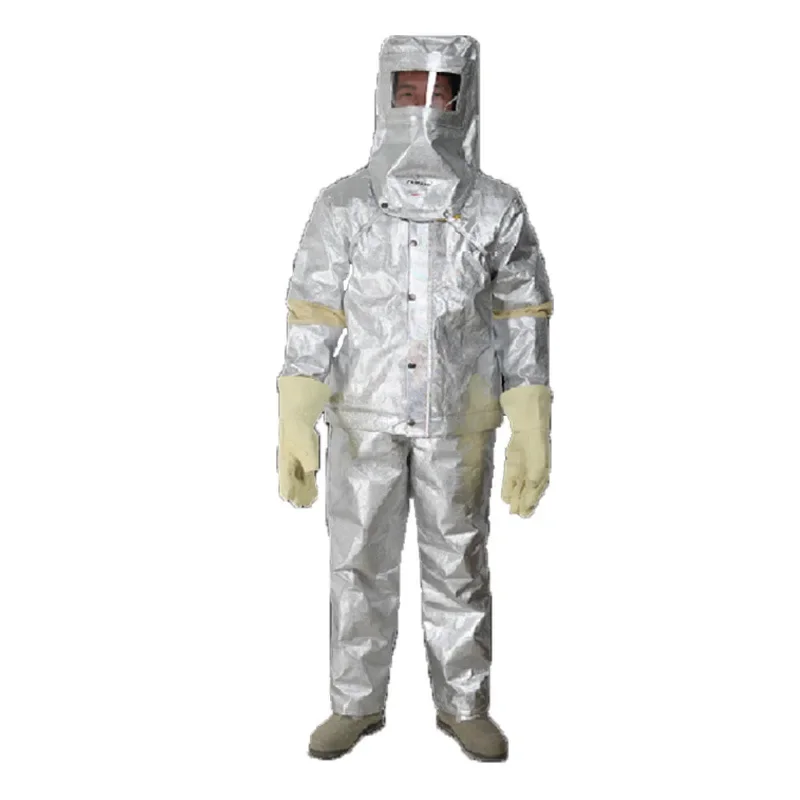Aluminum foil heat insulation clothing, fireproof, high temperature resistant split smelting clothing FYBR01