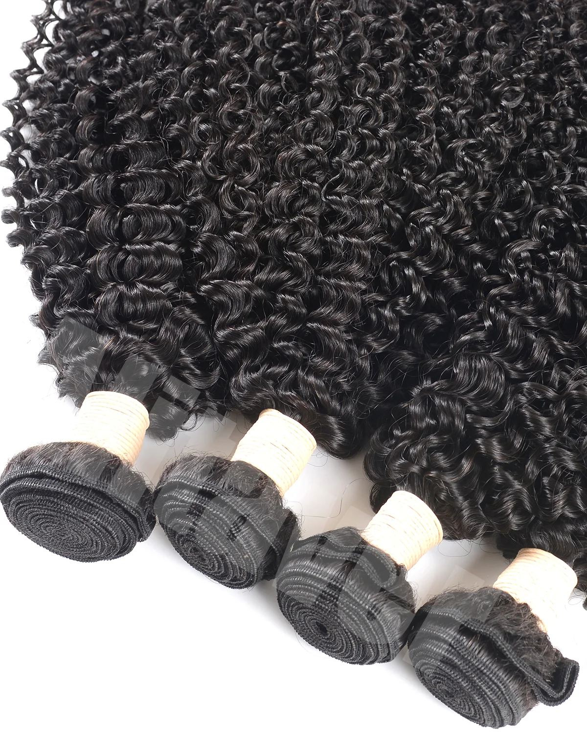 Unbehandelte Rohhaar-Bündel im Angebot: Kinky Curly Haarbündel und Weave Tissage aus Echthaar, Indische Haarweave-Bündel im Ausverkauf – Detail 5