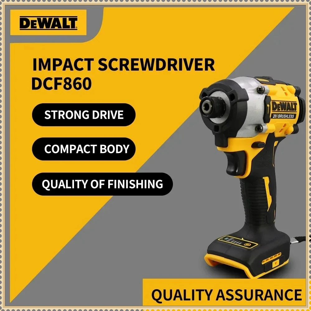 

Аккумуляторная компактная дрель-шуруповерт Dewalt DCF860, бесщеточная электрическая дрель-отвертка, перезаряжаемый электроинструмент
