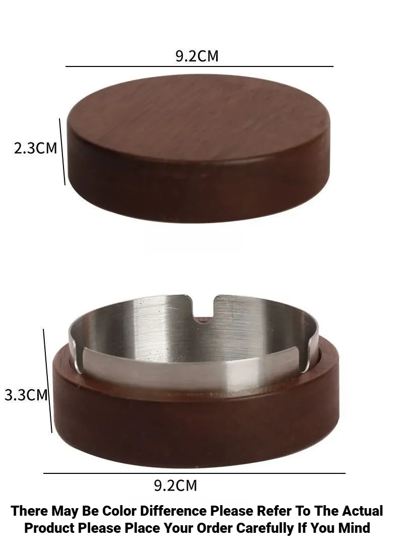 Kreativer winddichter Aschenbecher mit Deckel, dekoratives Geschenk, Raucherzubehör für drinnen und draußen – Detail 1