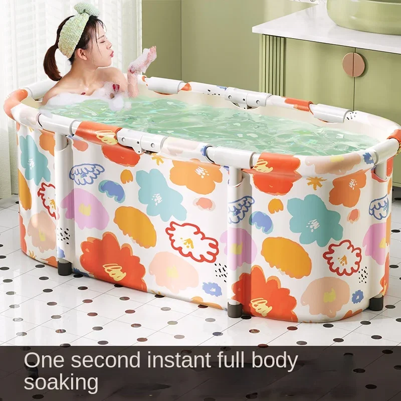 Adult Insulation Bathtub, Thickened Design for Children, No Installation Needed, Foldable and Portable, Convenient Soaking Tub