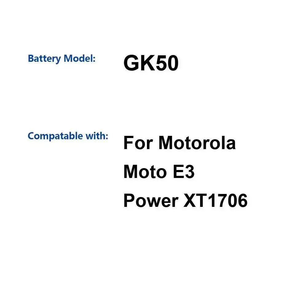 

Аккумулятор мобильного телефона емкостью 3500 мАч, хорошая низкая температура для Motorola Moto E3 Power XT1706 GK50