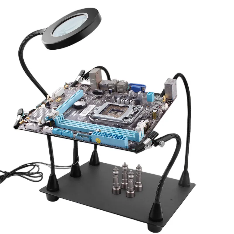 다기능 강력한 마그네틱 카드, 돋보기 유리 휴대폰 마더보드 칩 고정 수리 용접 클램프