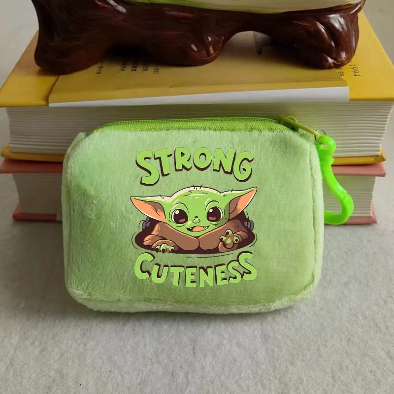 

Stars Wars Square Coin Purse Cartoon Grogu Printed Wallet Baby Yoda Kawaii Portable Mini Storage Bags Cute Money Pouch Kids Gift