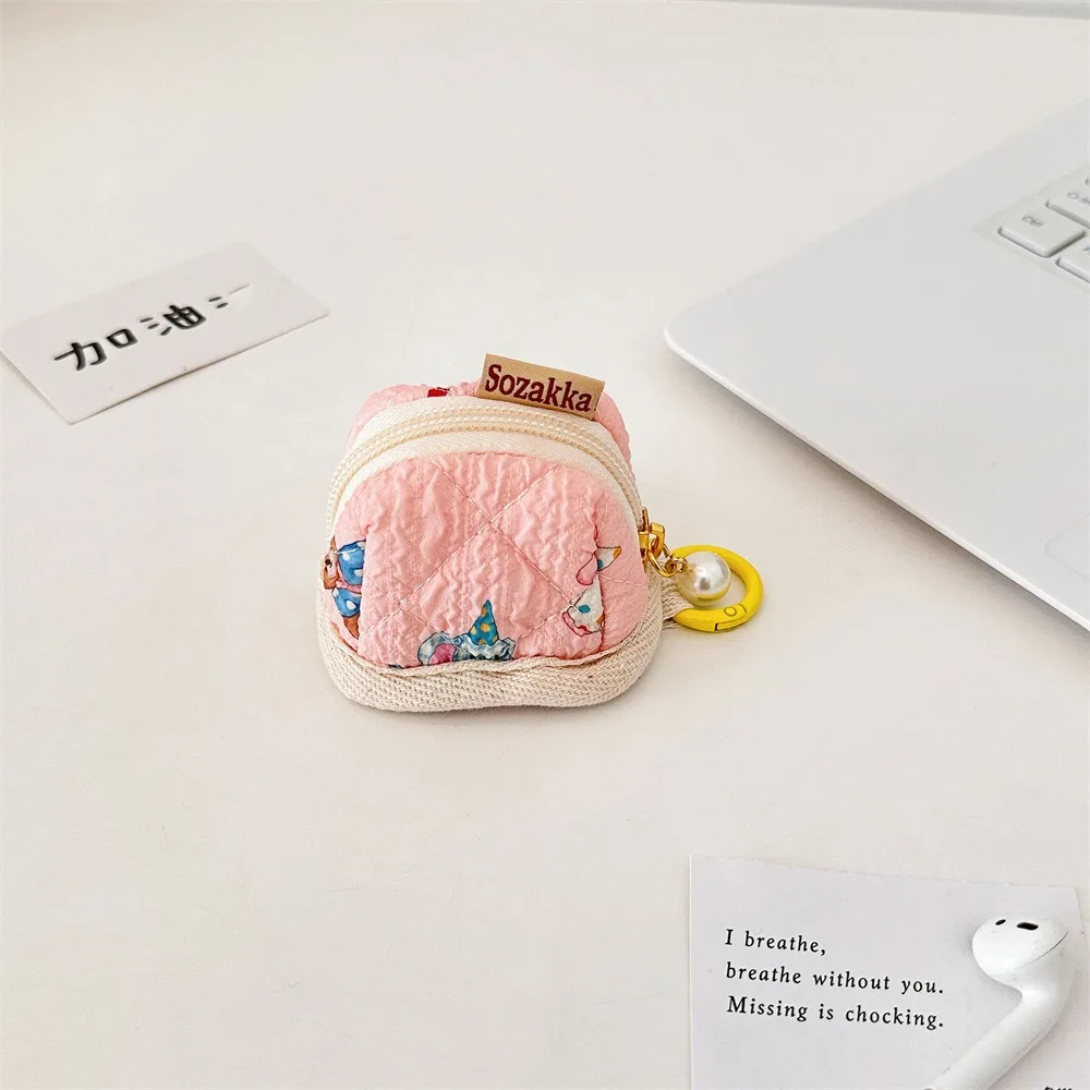 Adorável coelho mini moeda bolsa coelho urso fone de ouvido saco estilo coreano elefante pequeno porta-chaves crianças