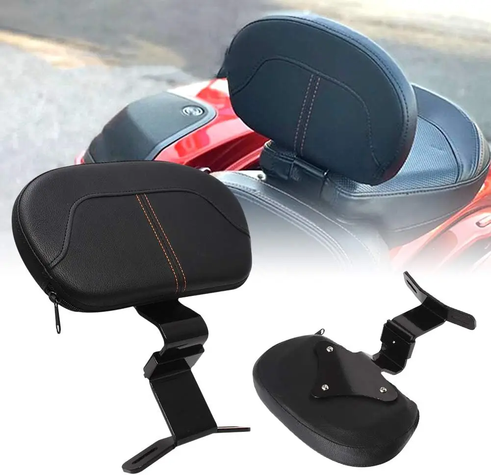 

Leather Motorcycle Backrest Cushion Seat Back Rest Driver Rider for Harley Touring CVO Electra Road Street Glide Road King 09 22