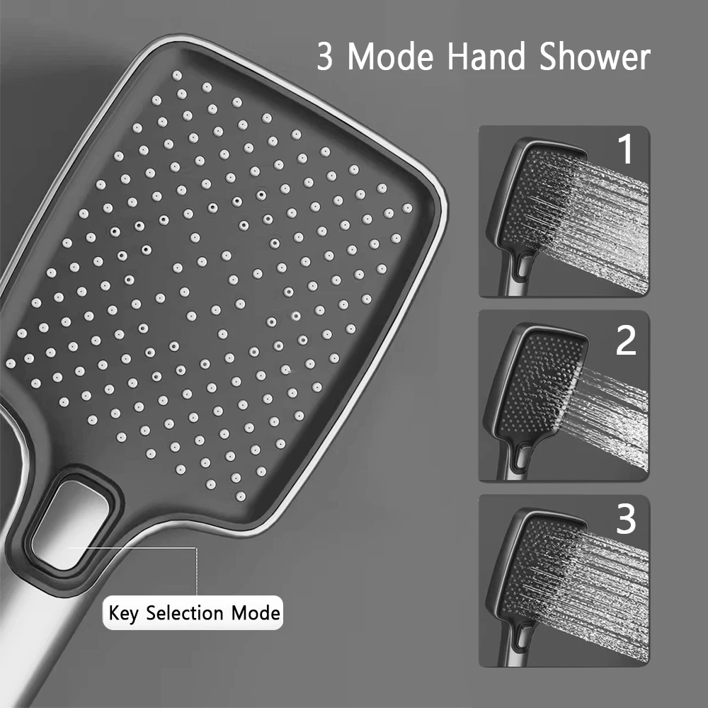 Imagem -05 - Top Piano Key Shower Conjunto Sistema de Chuveiro Termostático de Bronze do Banheiro Display Digital Shower Faucet Conjunto Função Rain Shower Conjunto Temperatura Inteligente Exibição Chuveiro Conjunto Completo