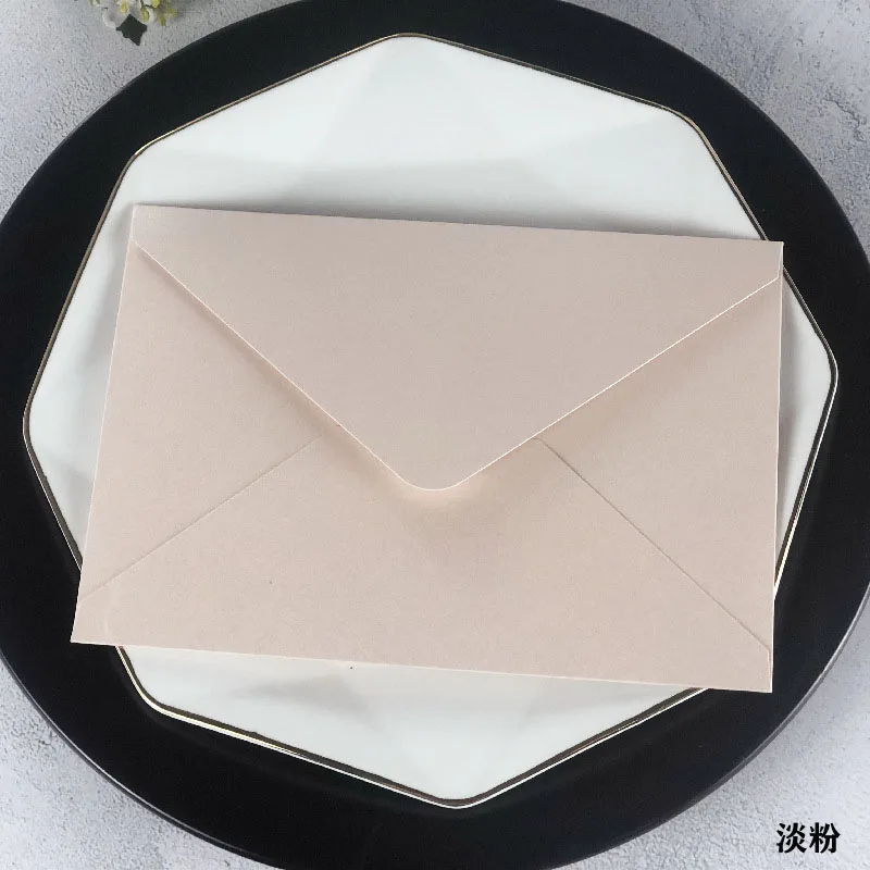 50pcs Pearlescent Paper Blank Envelopes 19x13cm 200g for Wedding Invitation Business Activity Love Greeting Cards Storage Bag