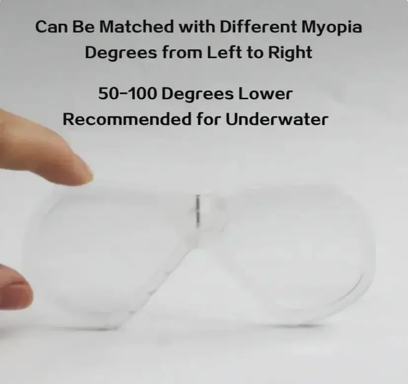 Myopia Lenses Snorkeling All-dry Breathing Tube Masks Swimming Myopia Goggles Are Equipped Masks and