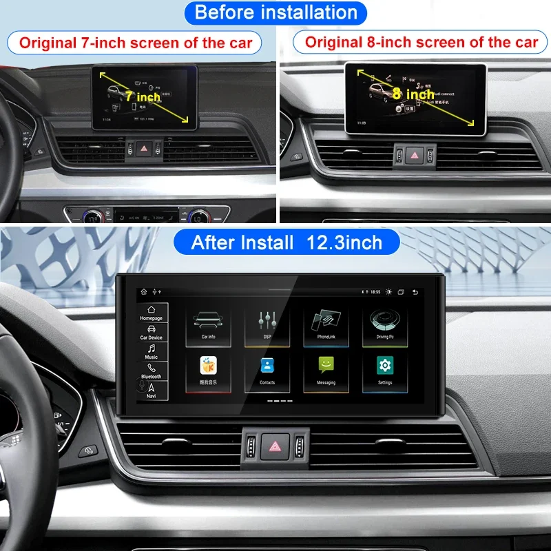 Car Multimedia Player Android System For Audi A4 A4L B8 2009-2016 Mirror Screen GPS Navig WIFI Google BT SWC IPS Touch - Image 5