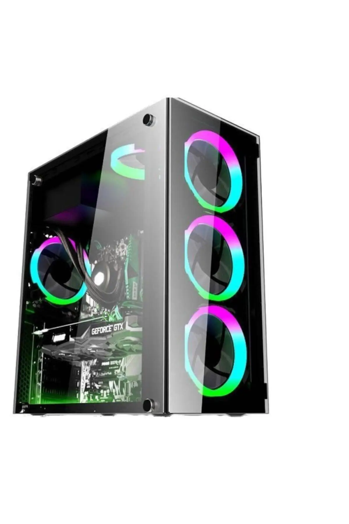 Gt-003 4x120mm Fan Gaming Player Computer fall Elegante Design Bunte Leuchten Computer fall Player