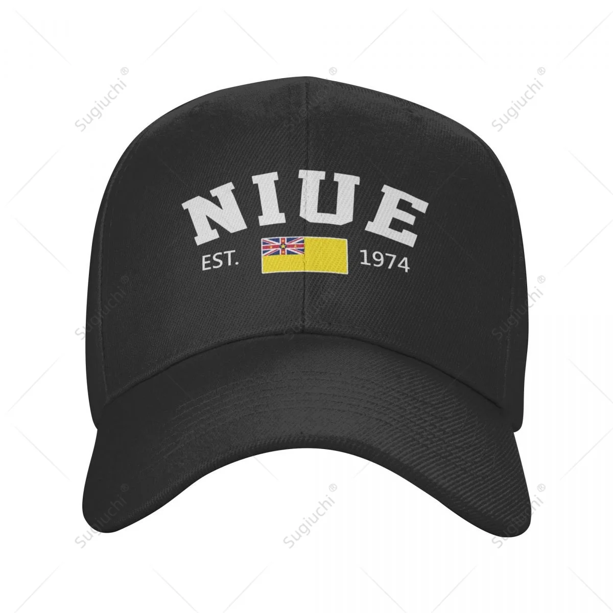 Unisex Baseball Cap Niue EST.1974 Independence Day Wild Sun Shade Peaked Adjustable Outdoor Caps for Men Women