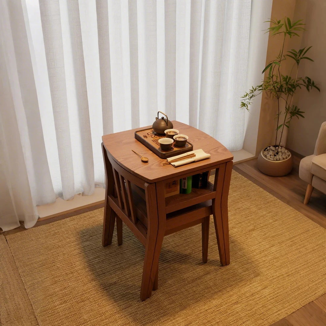 

Balcony table and chairs Small tea table combination Leisure mini tea table Three-piece set Household small apartment