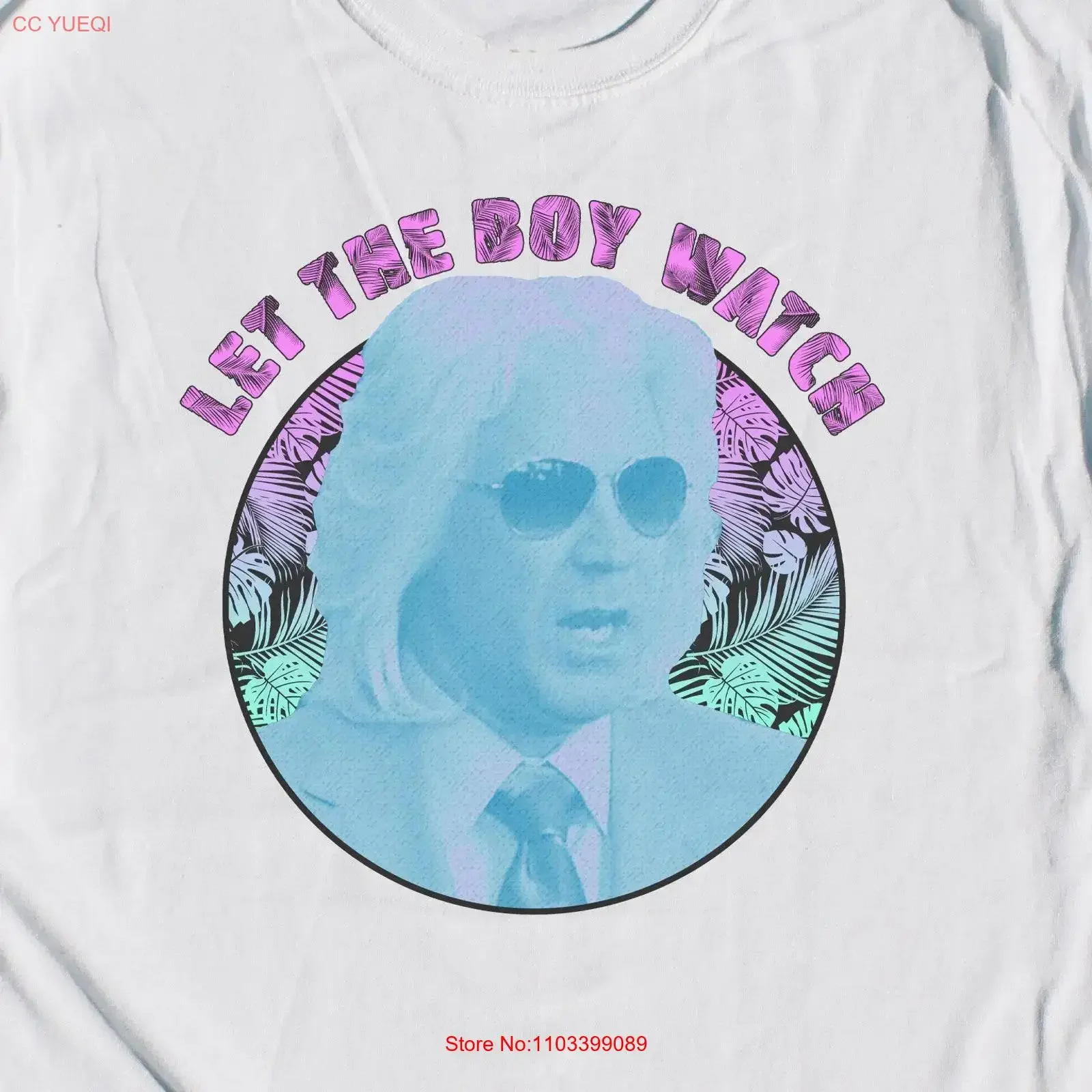 ASHLEY SCHAEFFER SHIRT Let The Boy Watch Will Ferrell Eastbound and Down Blooper Citation drôle T hbo années 1980 80 Kenny Powers