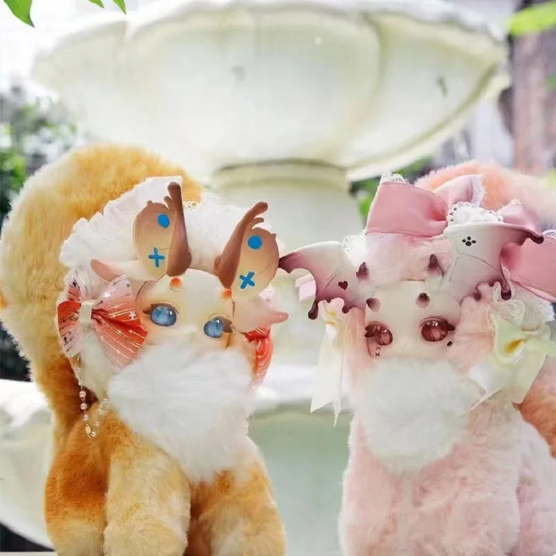 Mystery Box Maomaolong Fantasy Creature Magic Academy Pluche Blind Box Action Figure Pop Verrassing Speelgoed Kat Draak Pop Geschenken