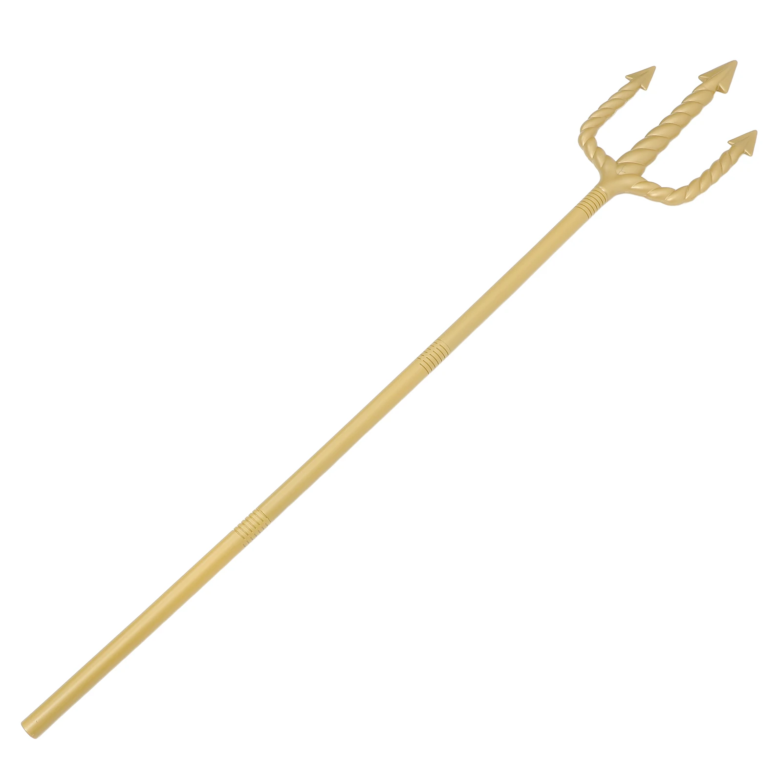 Accesorio de cetro de tres puntas, tenedor dorado, Tridente, accesorios de disfraz, suministros de demonio para Halloween, textura práctica
