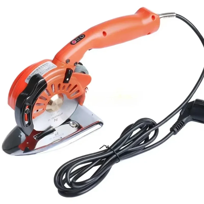 

100/125 Type 200W/300W Electric Circular Knife Cutting Machine Brushless Hand Push Adjustable Speed Cut Cloth