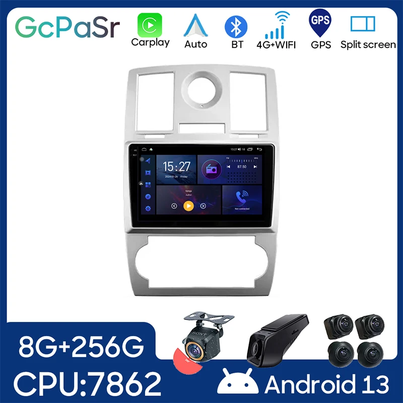 

Android Auto For Chrysler 300C 1 2004 - 2011 Car Radio Multimedia Video Player GPS Navigation Carplay BT QLED NO 2din DVD WIFI