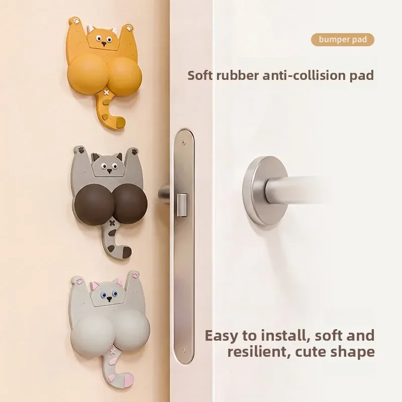 1pc Cartoon Soft Flexible Door Stoppers,Refrigerator Door Anti-Collision Pads,Wall Protection Door Wedges