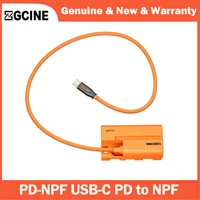 Batería Ficticia ZGCINE USB-C PD a Sony Serie L con Cable Trenzado (23.6\"") para Baterías Sony NP-F970 F960 F950 F770 F750 F570 F550