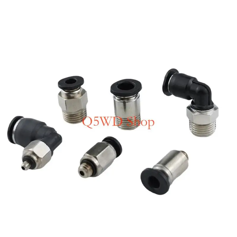 Q5WD Space Efficient Miniature Pneumatic Connectors Air Fitting For Small Machinery