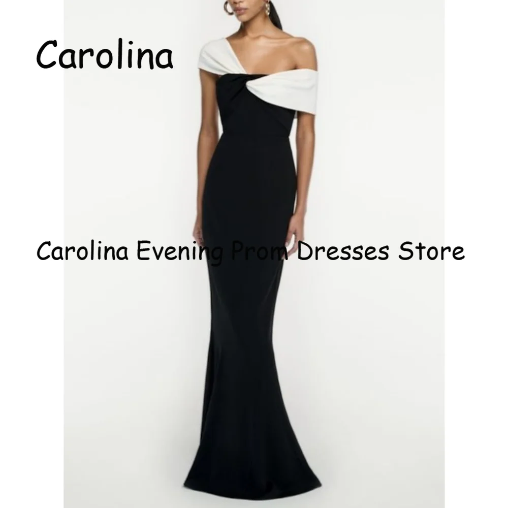 Carolina Crepe Mermaid One-shoulder Ankle-length Luxury Prom Gown Evening Formal Elegant Pretty Party Dress for Women 2023