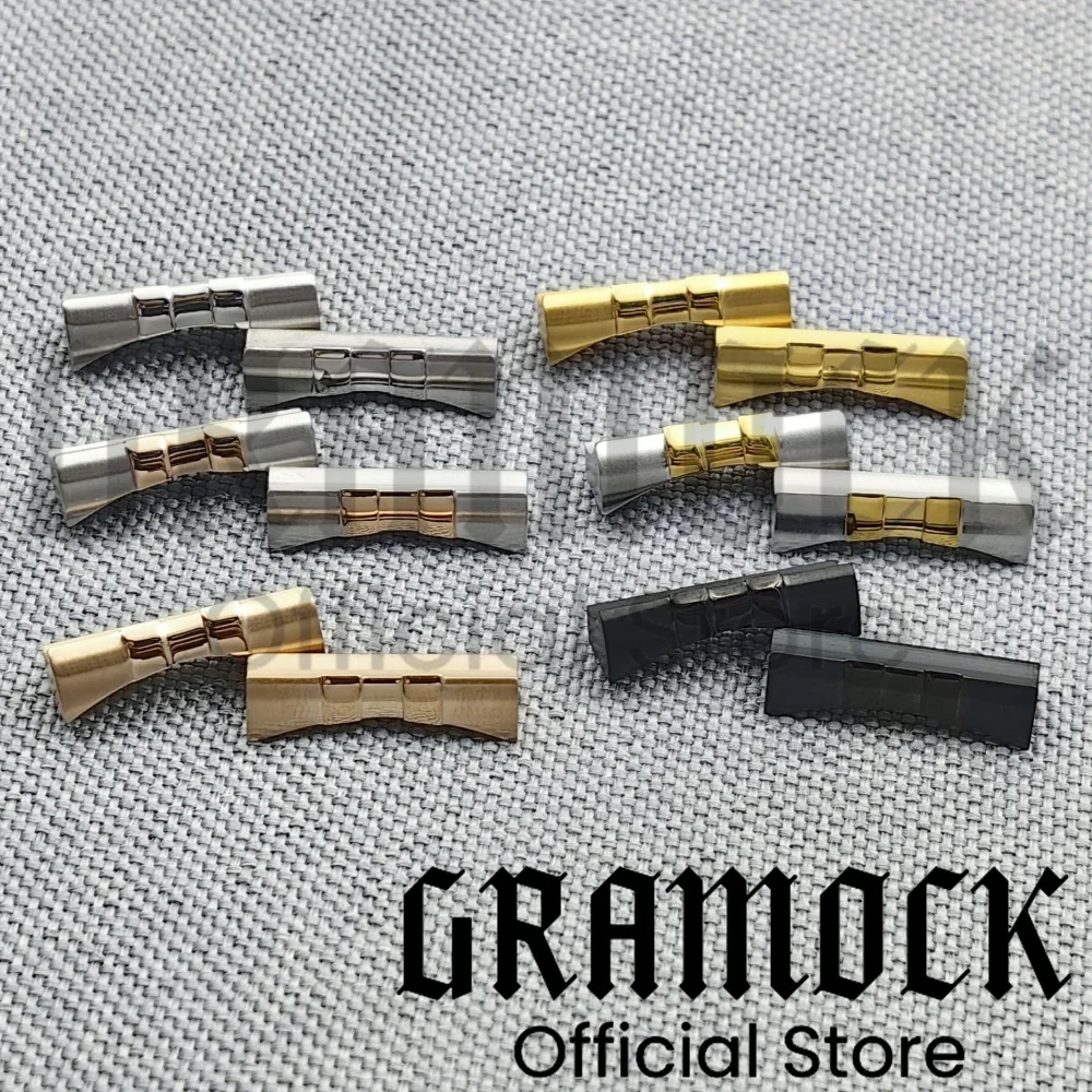 Gramock Soild Curved 20mm End Link for Watch Band Connector for Jubilee Bracelet 316L Stainless Steel Men's Watch Accessories