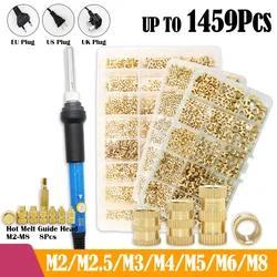 Brass Heat Insert Nut Adjustable Temperature Electric Soldering Iron Nutinsert Thread Knurled Embedment Copper Nuts 3D Printer