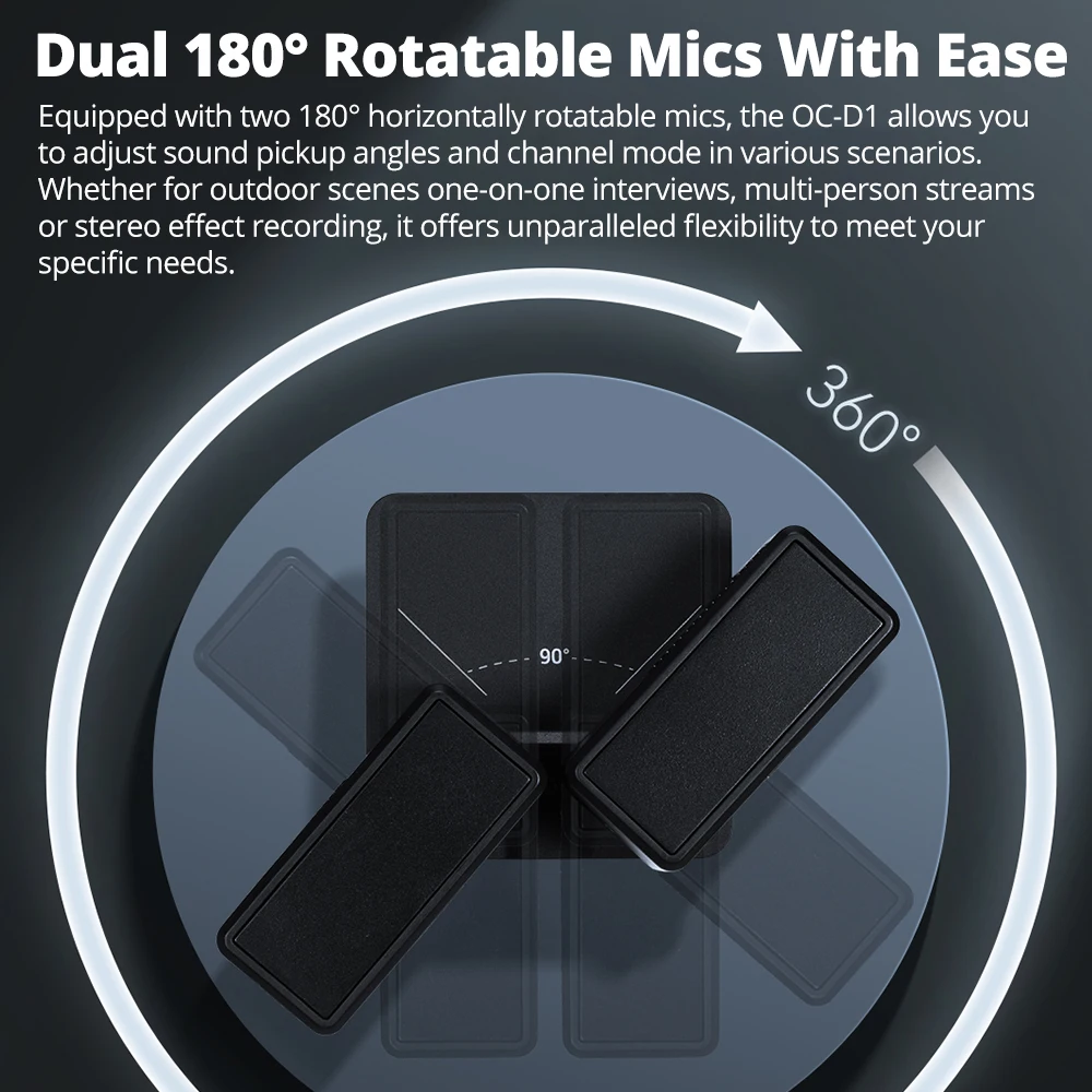 ZENIKO OC-D1 Microfono superiore per fotocamera Microfono con puntamento del cuore dal vivo Attrezzatura per la registrazione della radio Stivali caldi e freddi