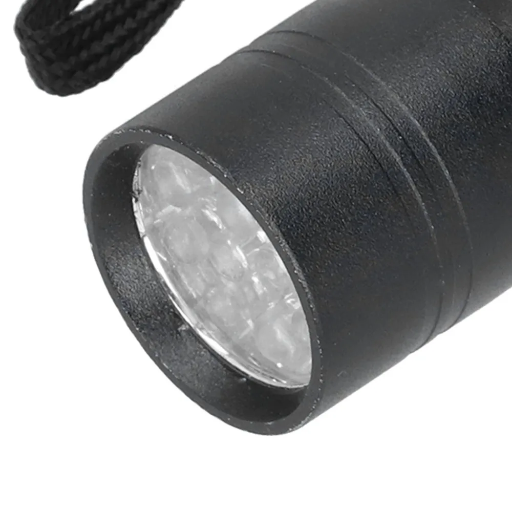 Aluminum Alloy Purple Light Flashlight Handheld Cylindrical Pet Dirt Finder Small Size 12 LED Beads Pet Spot Check Torch