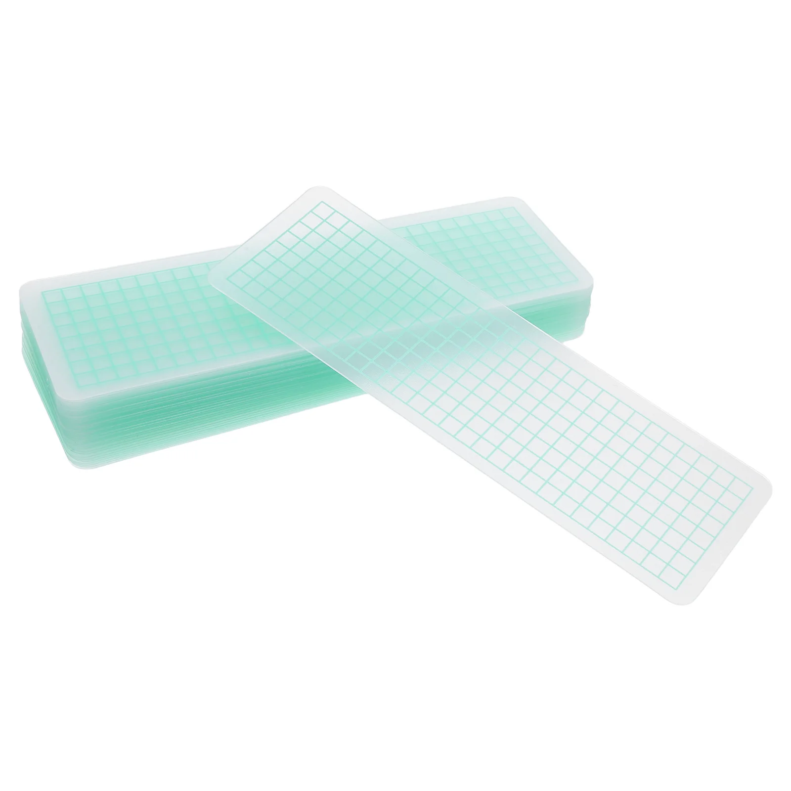 

100Pcs Tape Organizer Rounded Corner Checked Plaid Patterned Boards for Journaling Scrapbooking Washi Tape Storage Solution