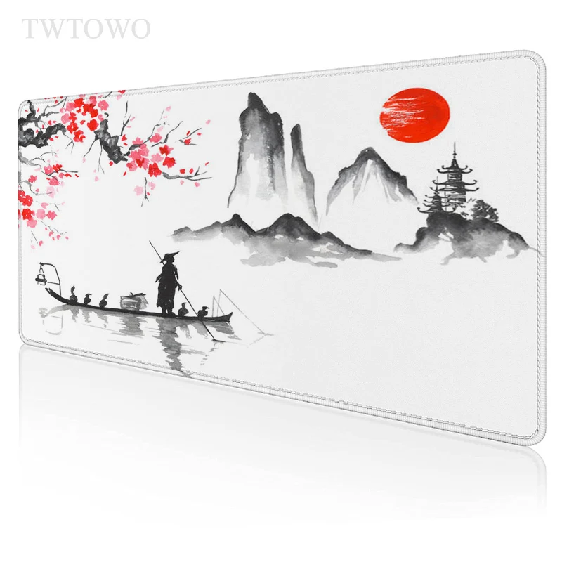 Japanese Cherry Blossoms Sakura Mouse Pad Gaming XL New Large Mousepad XXL MousePads Anti Slip Carpet Mice Pad Desktop Mouse Pad