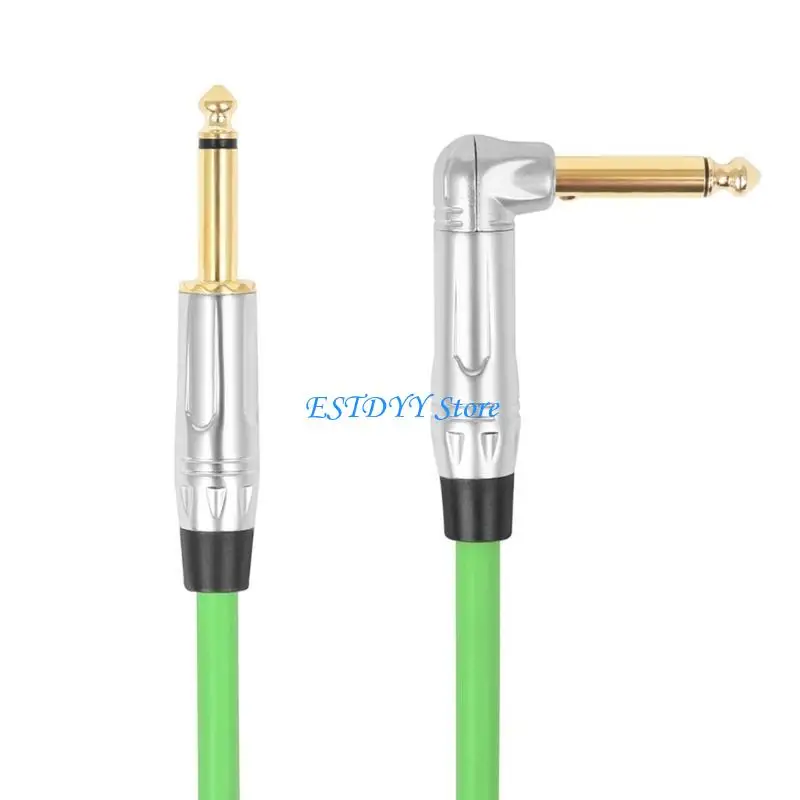 

G6DE Stereos Amp Cable 6.35mm Jacks Instrument Cable Plugs (Male to Male) for Guitar, Keyboards, and Sound Mixing