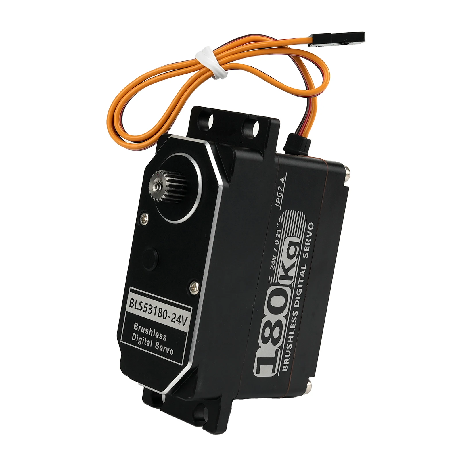 Servo digital totalmente metálico 180kg BLS53180-24V 180 °   /270 °   Peças DIY servo motor sem escova controladas em ângulo para modelo de robô de carro RC