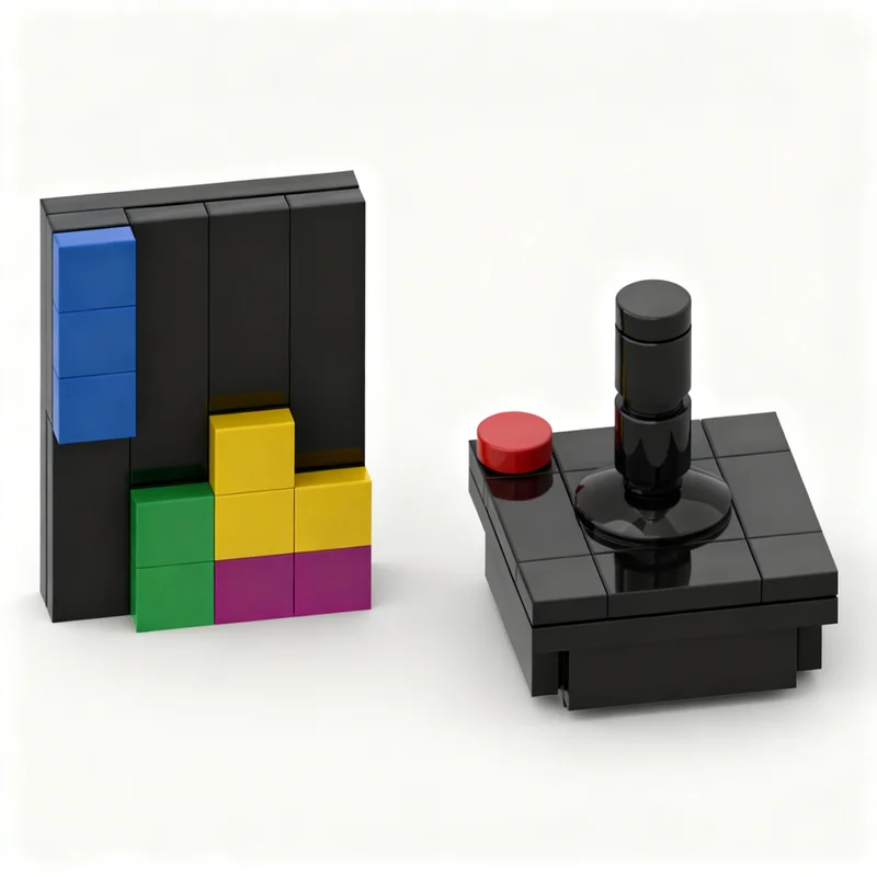 253 peças MOC Blocos de Construção de Mini Modelo de Paisagem Modular de Arcade, Brinquedo de Construção, Presentes de Natal, Ideia Criativa, Tijolo Educacional