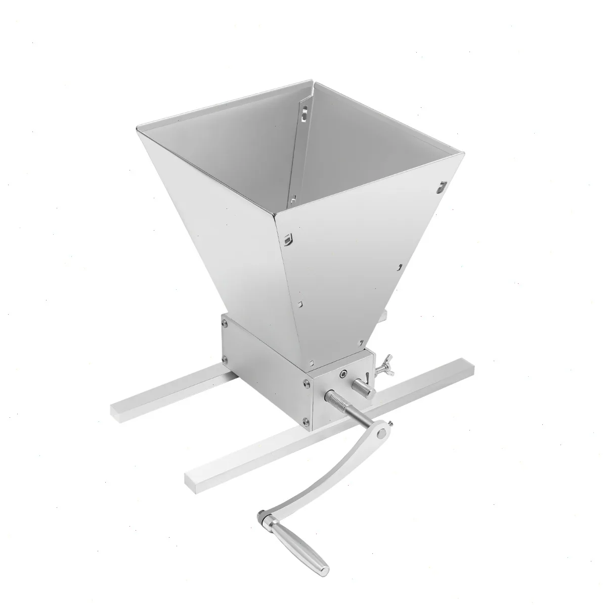 Manuelle Getreidemühle mit 1,06 Gallonen Fassungsvermögen, 0-2,5 mm Einstellbare Abstandsrollen für Kaffeebohnen, Nüsse, Gewürze, Küchenwerkzeuge für Zuhause